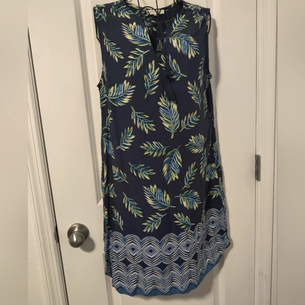 Beach Lunch Lounge Tropical Sleeveless Dress